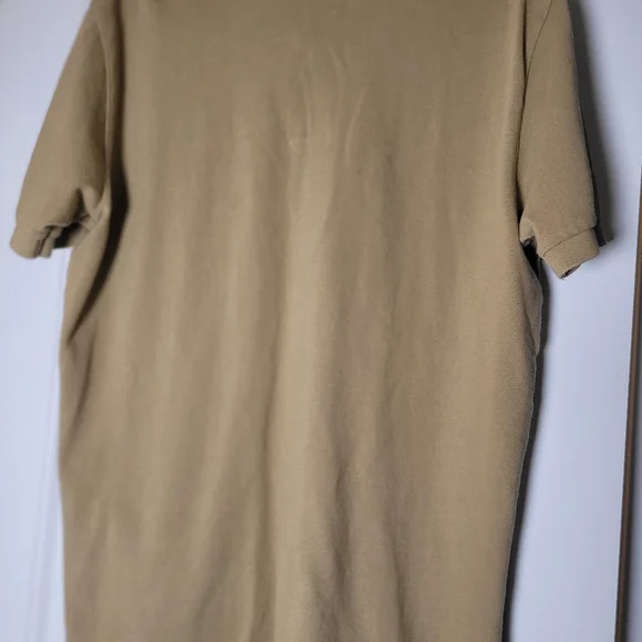 Ralph Lauren Tan Polo with Embroidered Pony Size Large - Picture 6 of 8